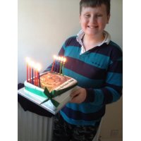 Birthday photo cake