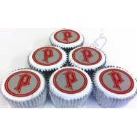 Monogram P cupcakes