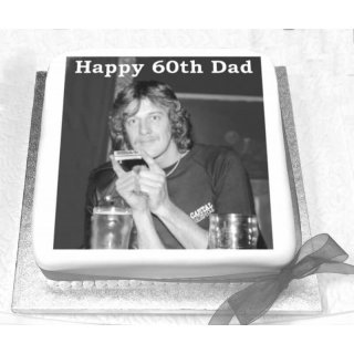 60th Birthday Cake with Photo