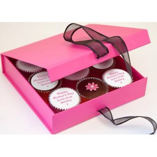 Personalised Mothers Day Cupcakes Gift Box