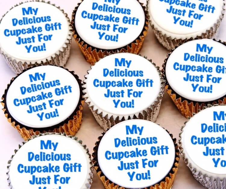 Personalised Message Cupcakes delivered next day