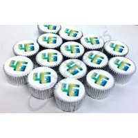 Logo cupcakes for O2 4G launch