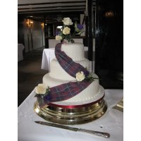 Tartan Wedding Cake Topper