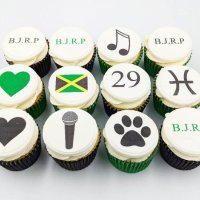 Bright and colourful cupcake toppers