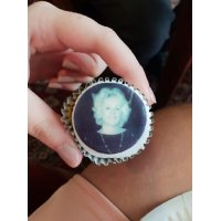 Mini cupcakes decorated with a photo