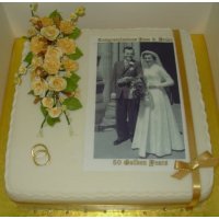 Wedding Anniversary Photo Cake