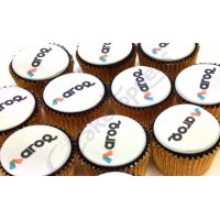 Logo cupcakes for Aroq Ltd