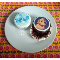 Logo and photo cupcakes