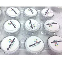 Globeflight Logo Cupcakes