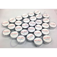 Johnson & Johnson Logo Cupcakes