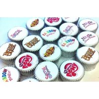 Multiple branded cupcakes