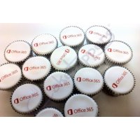 Office 365 logo cupcakes