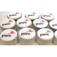 PWC logo cupcakes