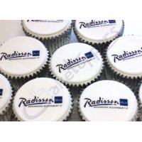 Radisson Blu Logo Cupcakes 