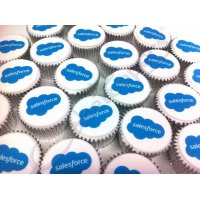 Salesforce logo cupcakes