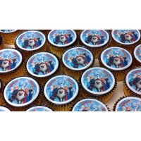 Disney Frozen cupcakes for a customer event