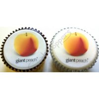 Giant Peach branded logo cupcakes