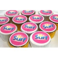 Surf (Unilever) branded cupcakes
