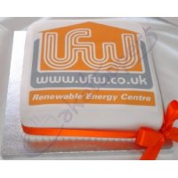 Logo cake for UFW Renewable Energy Centre