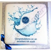 One of WGC's congratulatory cakes for excellent team performance