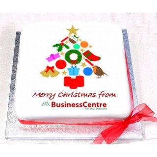 Christmas Logo Cake Tree Design