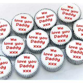 Fathers Day Personalised Cupcakes