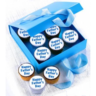 Fathers Day Message Cupcakes Gift Box