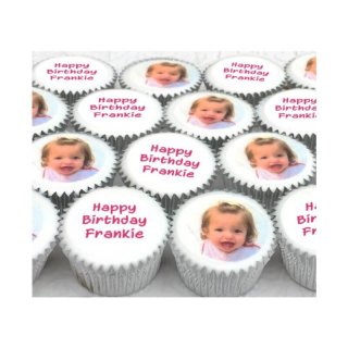 Mini Photo Message Cupcakes (boxes of 25)