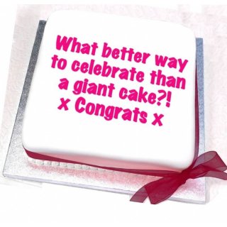 personalised congratulations cake